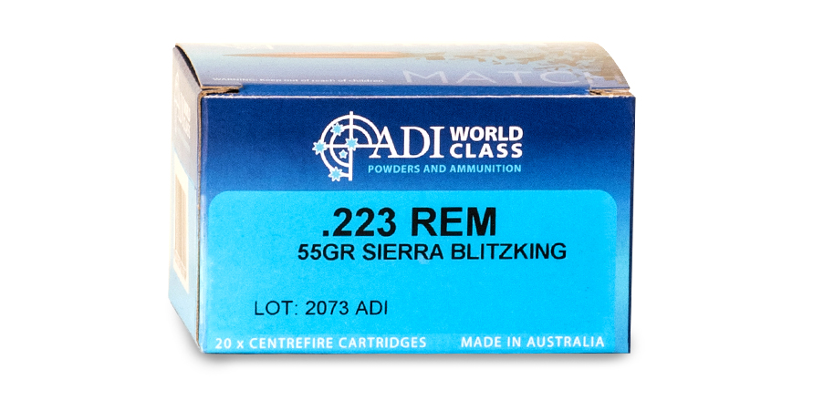 .223 REM – 55gr Sierra BlitzKing