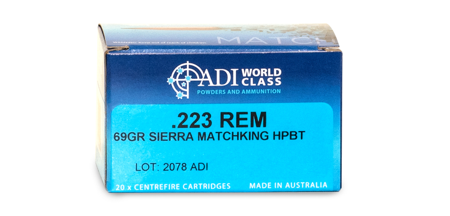 .223 REM – 69gr Sierra HPBT MatchKing